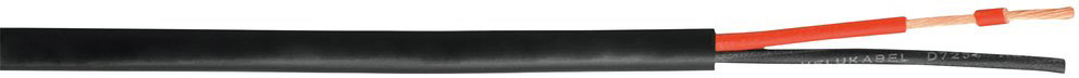 HELUKABEL Lautsprecherkabel 2x4 100m sw FRNC