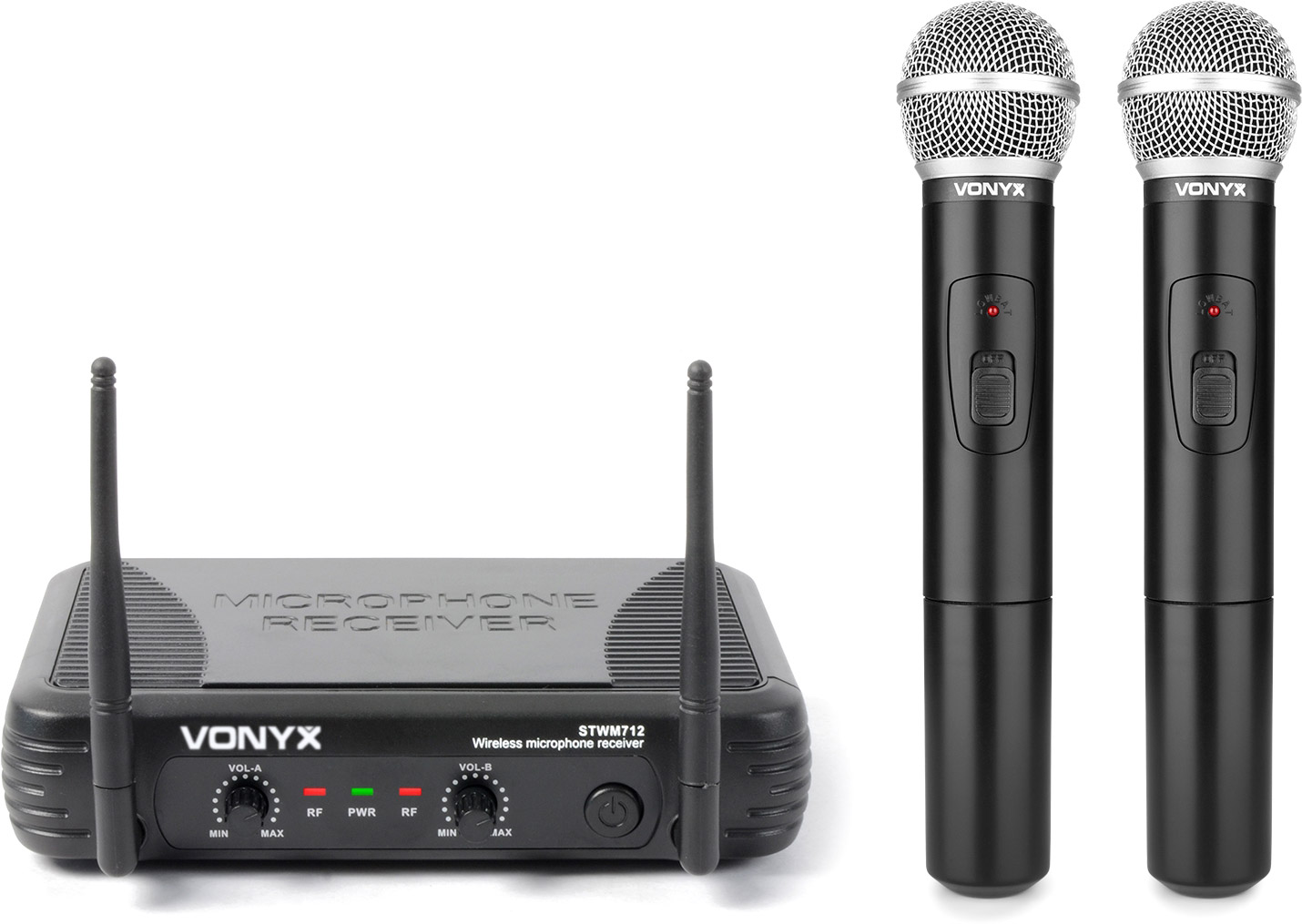 Vonyx STWM712 VHF-Mikrofonsystem 2-Kanal
