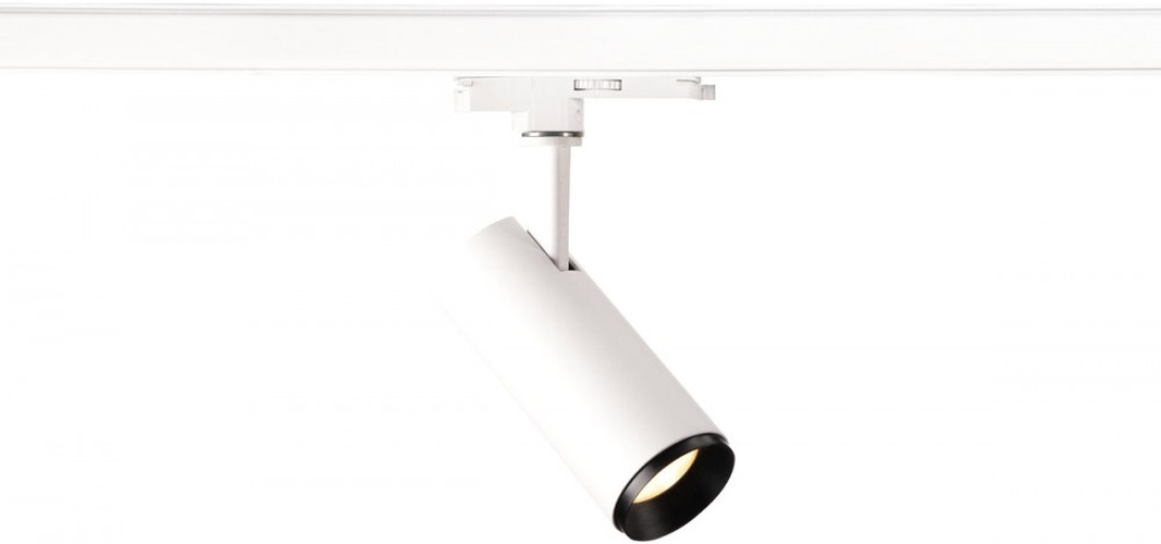 SLV 3~ NUMINOS® DALI S, 3 Phasen System Leuchte weiß/schwarz 3000K 36° - Leuchten mit 3 Phasen Adapter 230V