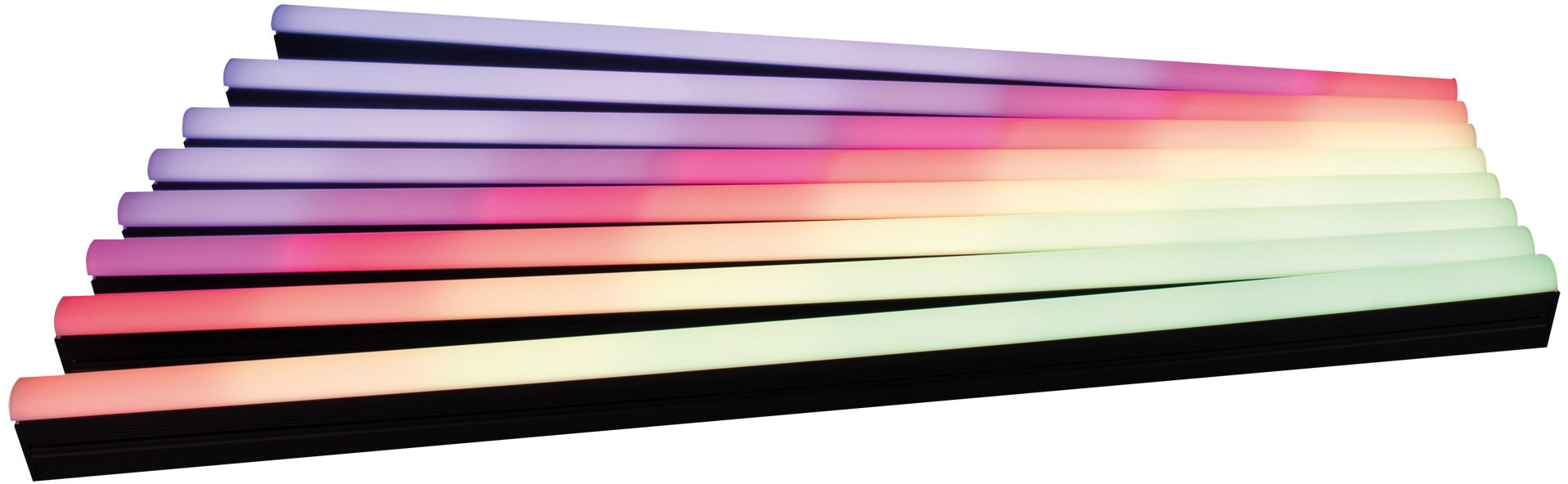 SHOWTEC Octostrip FLEX Set – 1 m Set mit 8x 27 W Octostrips + Controller