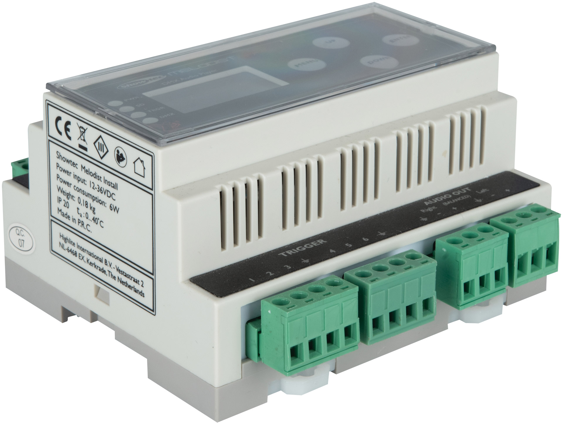 SHOWTEC Melodist Installieren Sie einen DMX-steuerbaren WAV-Player