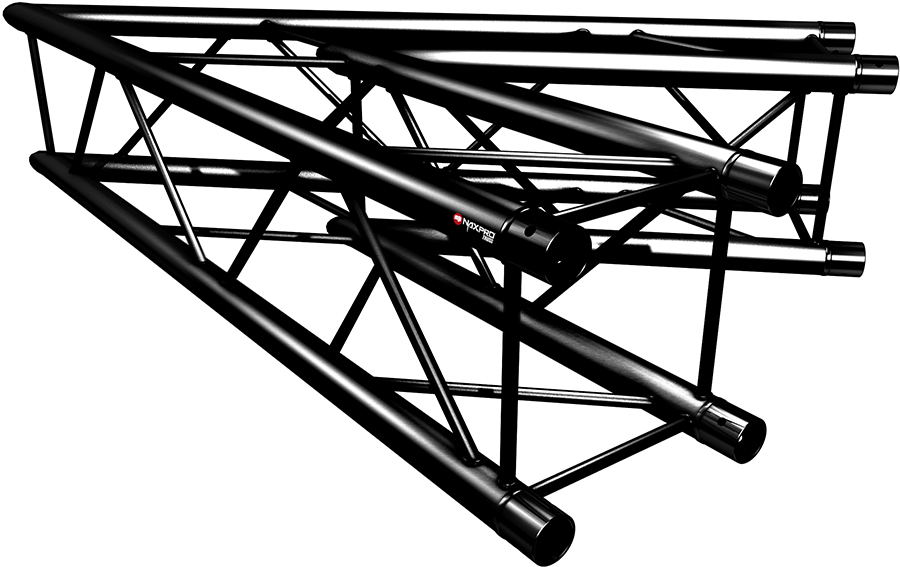 Traversen Naxpro-Truss FD 24 C19 45° 2 Weg Winkel Schwarz