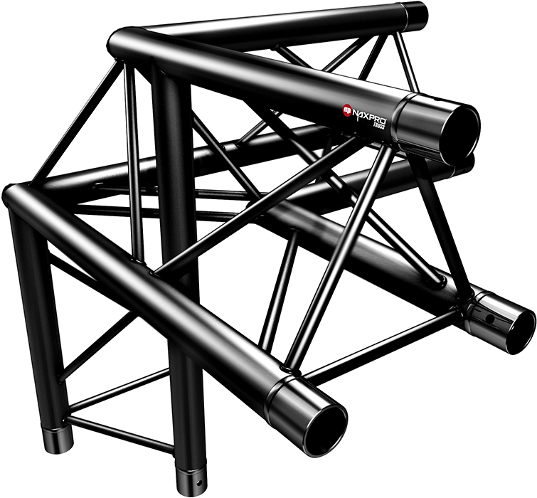 Traversen Naxpro-Truss FD 23 C31 90° 3 Weg Winkel Schwarz