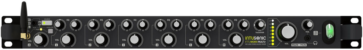 INTUSONIC PAA71+ Mikrofon-Line-Mixer