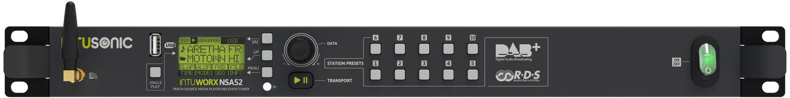 INTUSONIC NSA52 5-Quellen Media Player mit DAB