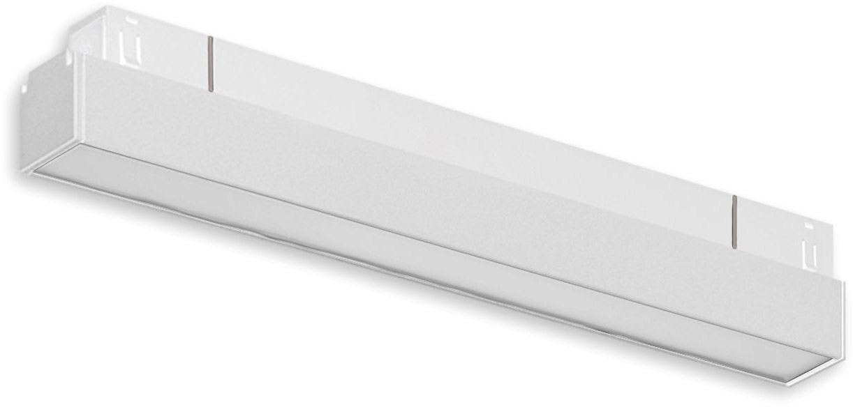 ISOLED Track48 Linearleuchte 30cm weiß, 10W, 120°, 48V DC, 4000K, CRI90, prismatisch, Line+