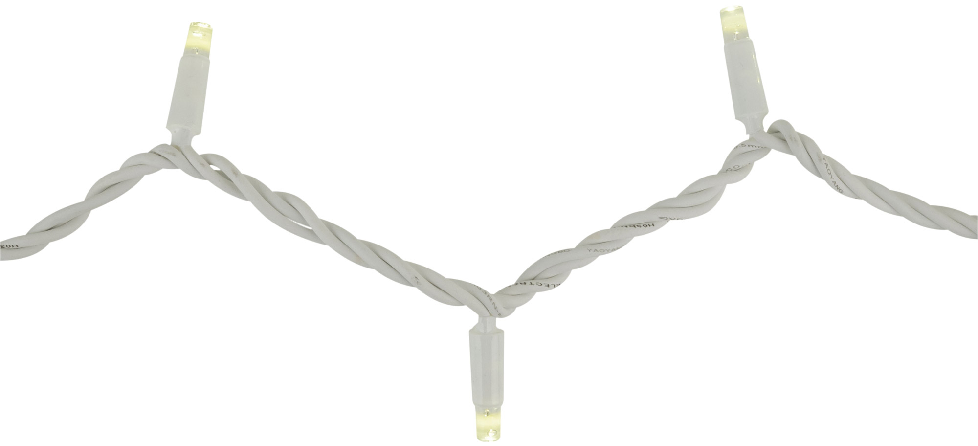 SHOWTEC LED-Gummikette mit statischen Lichtern, WW-weiß – 200 LEDs – 20 m