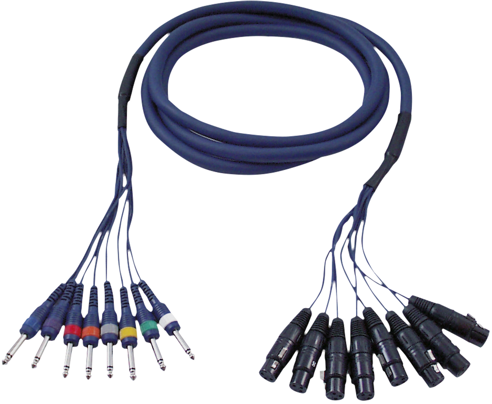 DAP-Audio FL61 – 8 XLR/F 3P auf 8 Klinkenbuchsen, mono, 6 m