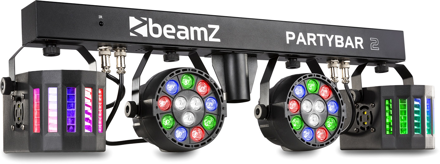 beamZ PartyBar2 mit 2x PAR + 2x Derby -B-Stock-
