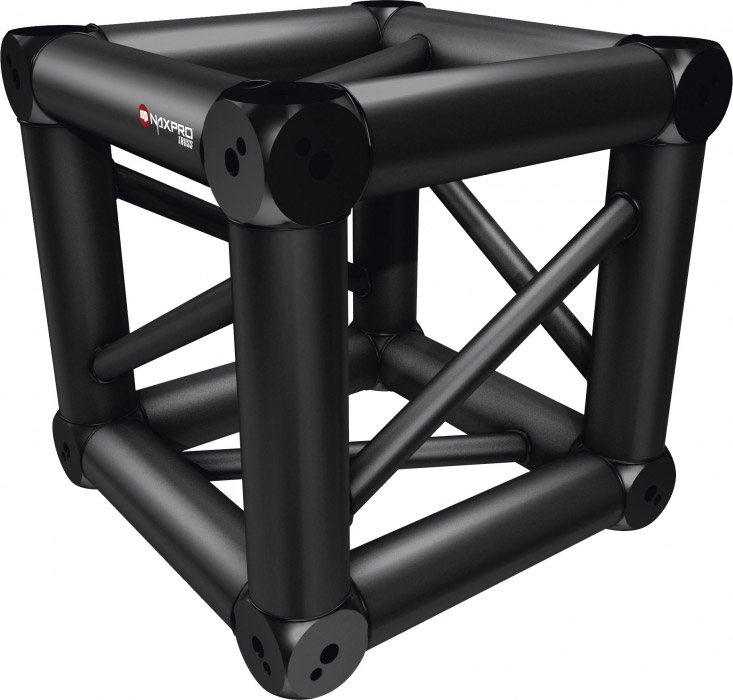 Traversen Naxpro-Truss FD 24 Boxcorner mit 8 Halbverbinder Schwarz