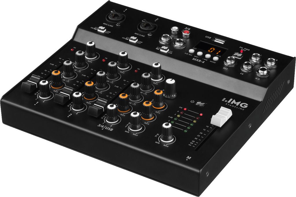 IMG Stageline MXR-4 4-Kanal-Audio-Mischpult -B-Stock-