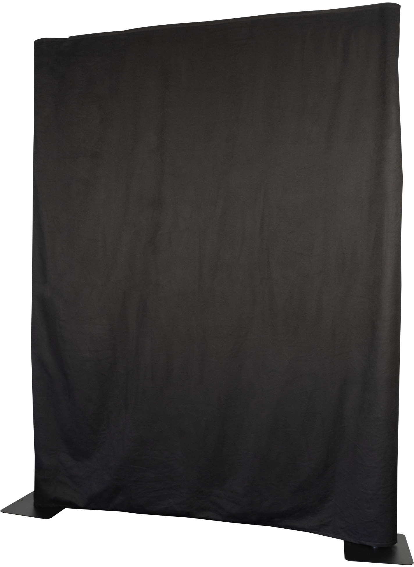 WENTEX P&D Vorhang Molton 300 g/m² Schwarz - 300 x 250 cm (B x H) - ungefalten