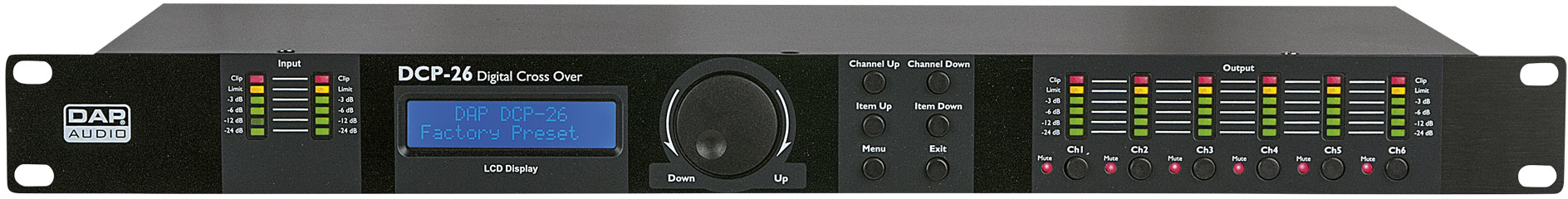 DAP-Audio DCP-26 MKII 6-Kanal-Digital-Crossover