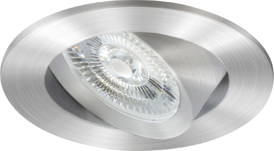 ISOLED LED Einbauleuchte Sunset Slim68 Alu, rund, 9W, 1800-2800K, Dimm-to-warm