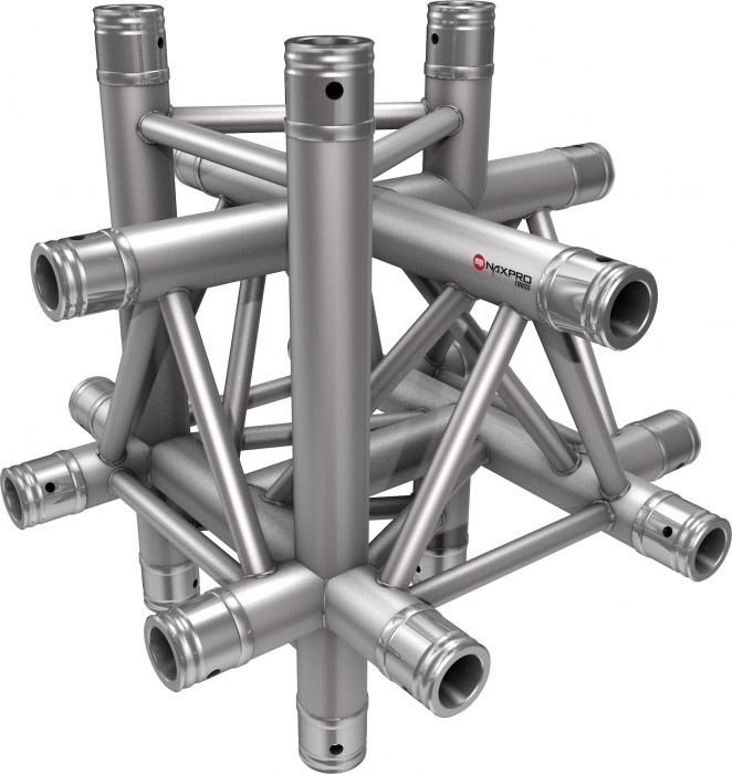 Traversen Naxpro-Truss FD 33 C61 90° 6 Weg Winkel Alu