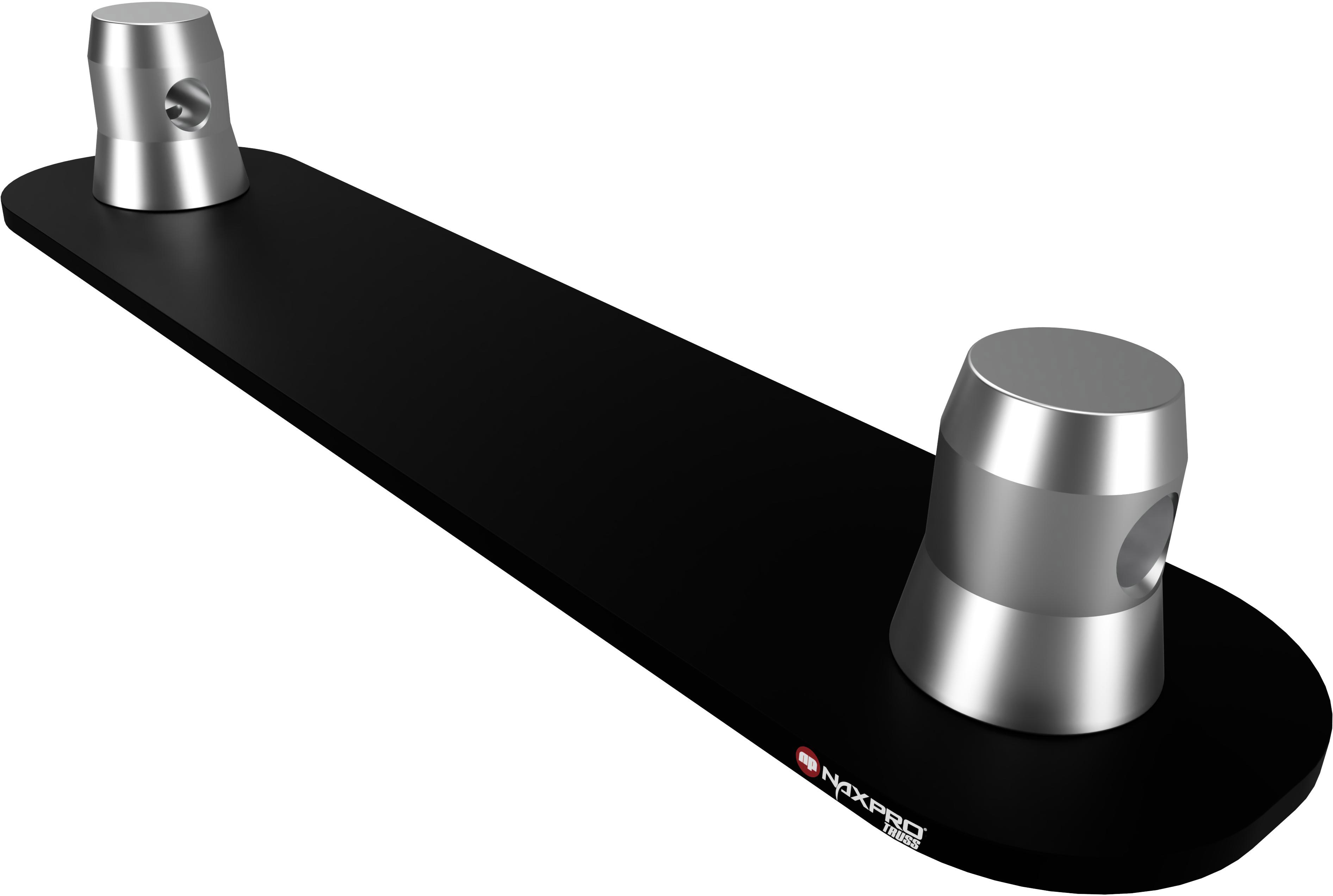 Traversen Naxpro-Truss FD 32 Bodenplatte RAL9005 - Schwarz - Seidenmatt -B-Stock-