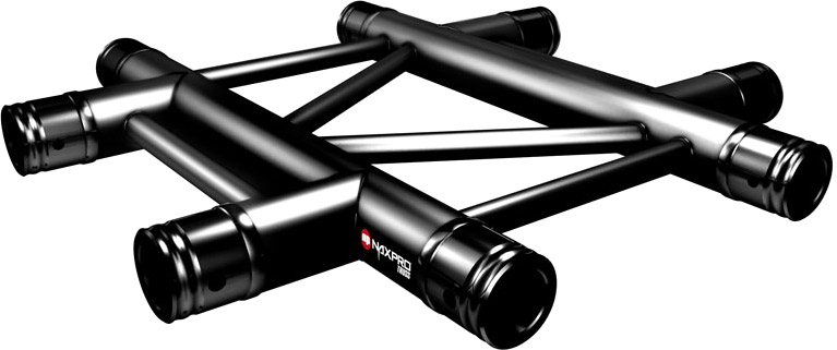 Traversen Naxpro-Truss FD 32 C41H 90° 4 Weg Winkel Schwarz
