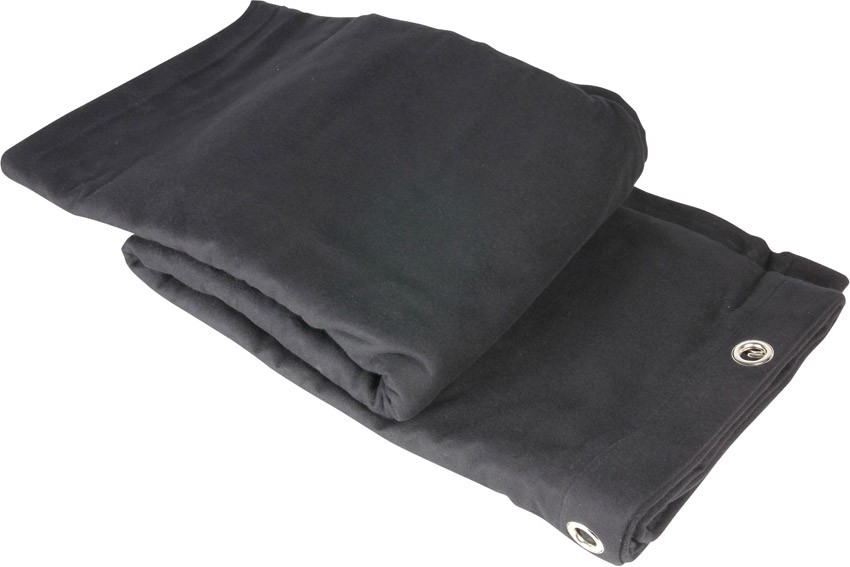 Adam Hall Accessories 0152 X 36 Bühnenmolton B1 schwarz 3 x 6 m