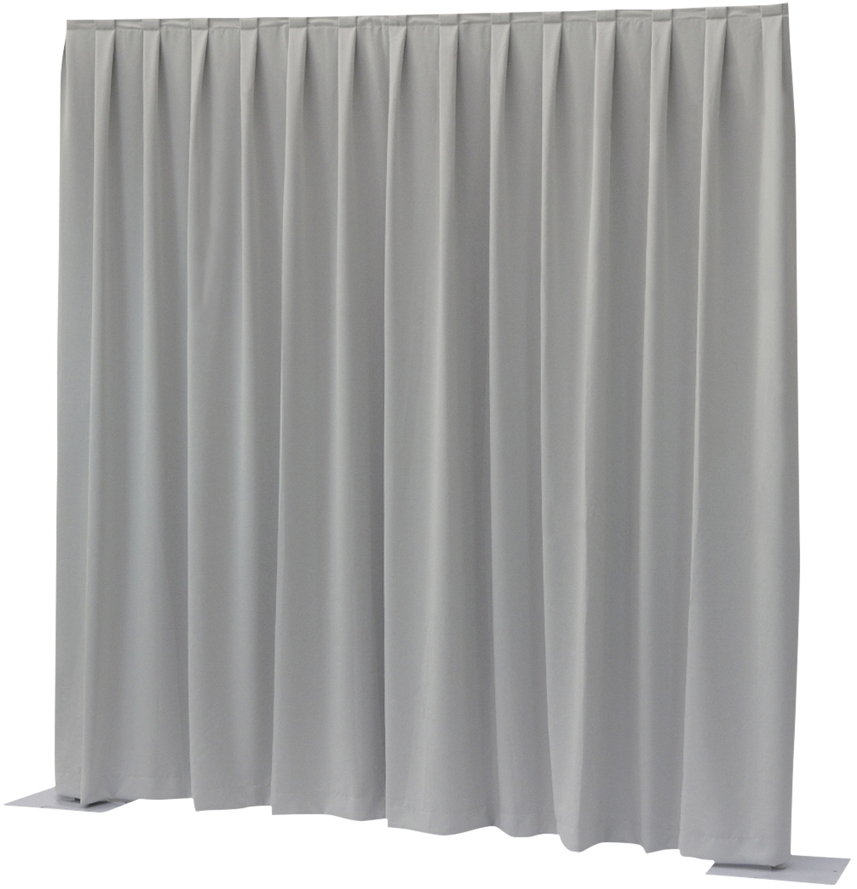 WENTEX P&D Vorhang Dimout 260 g/m² Hellgrau - 330 x 400 cm (B x H) - plissiert
