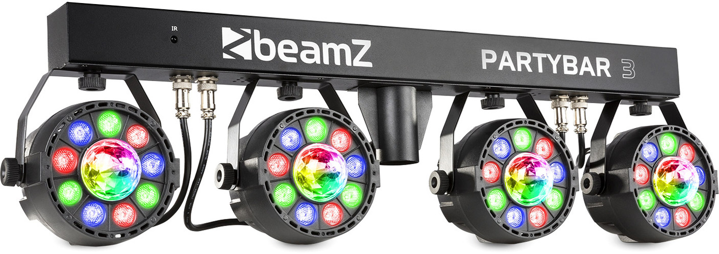 beamZ PartyBar3 4x Par mit Magic Ball