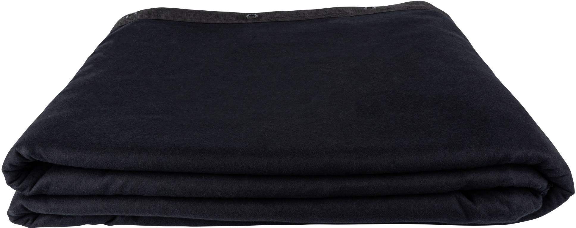 WENTEX Stagemolton-Hintergrund 320 g/m² 4 m, 6 m Schwarz – 600 x 400 cm (B x H) – ungefaltet