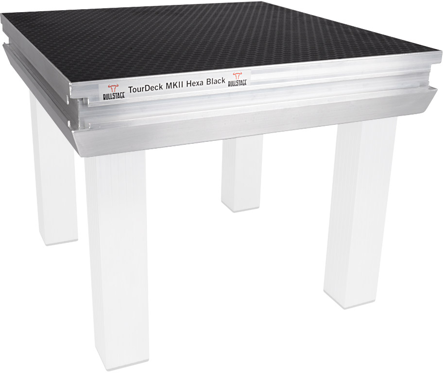 Bullstage Bühnenpodest TourDeck MKII outdoor 0,5x0,5m Hexa schwarz