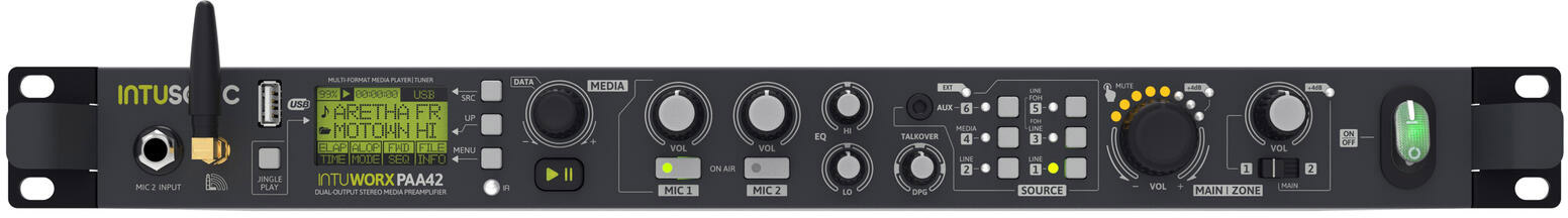 INTUSONIC PAA42+ Dual Output Stereo Media Vorverstärker