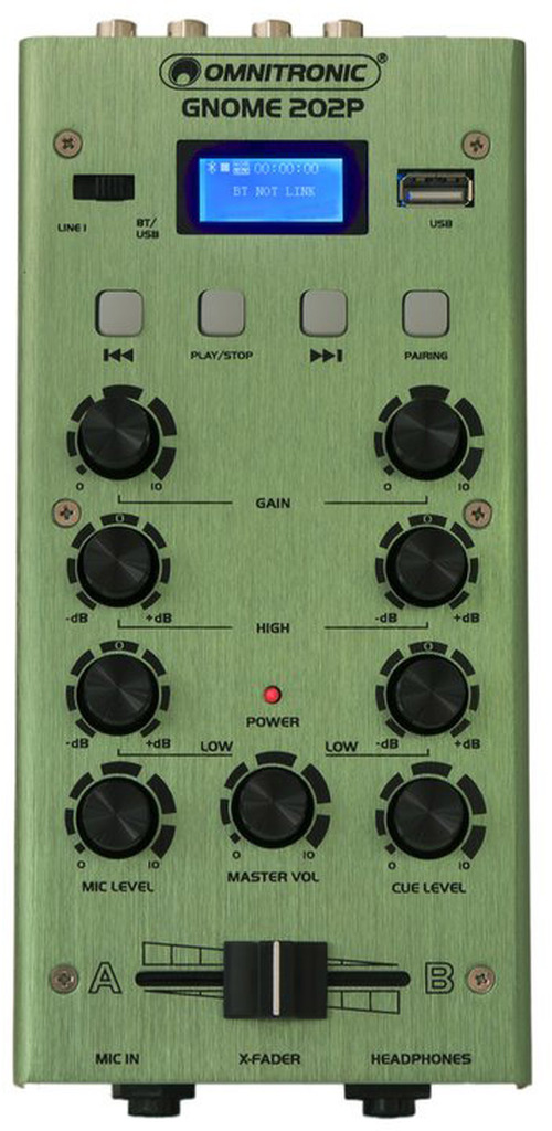 OMNITRONIC GNOME-202P Mini-Mixer grün