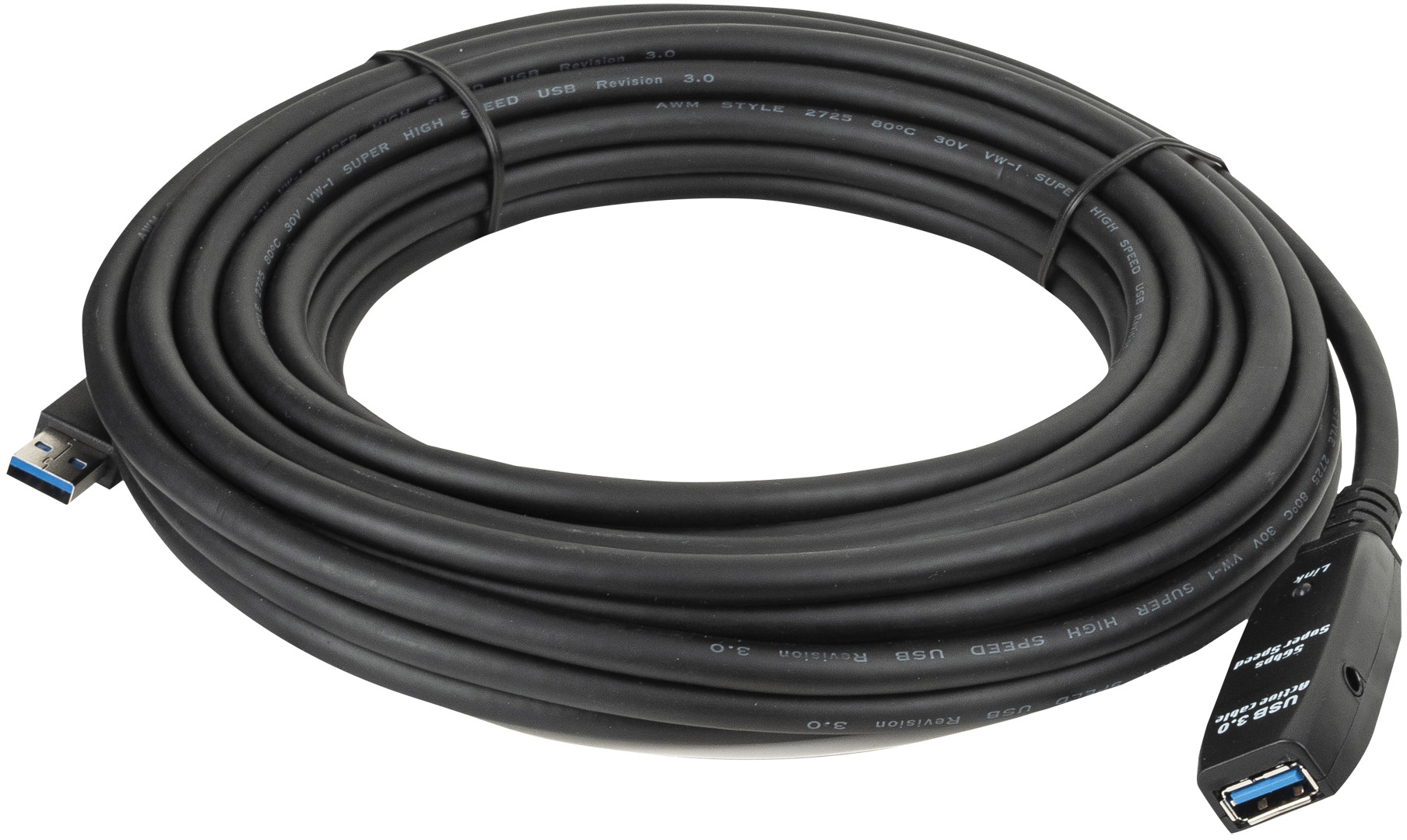 DAP-Audio USB 3.0 Aktives Verlängerungskabel schwarz, Stecker - Buchse 15 m