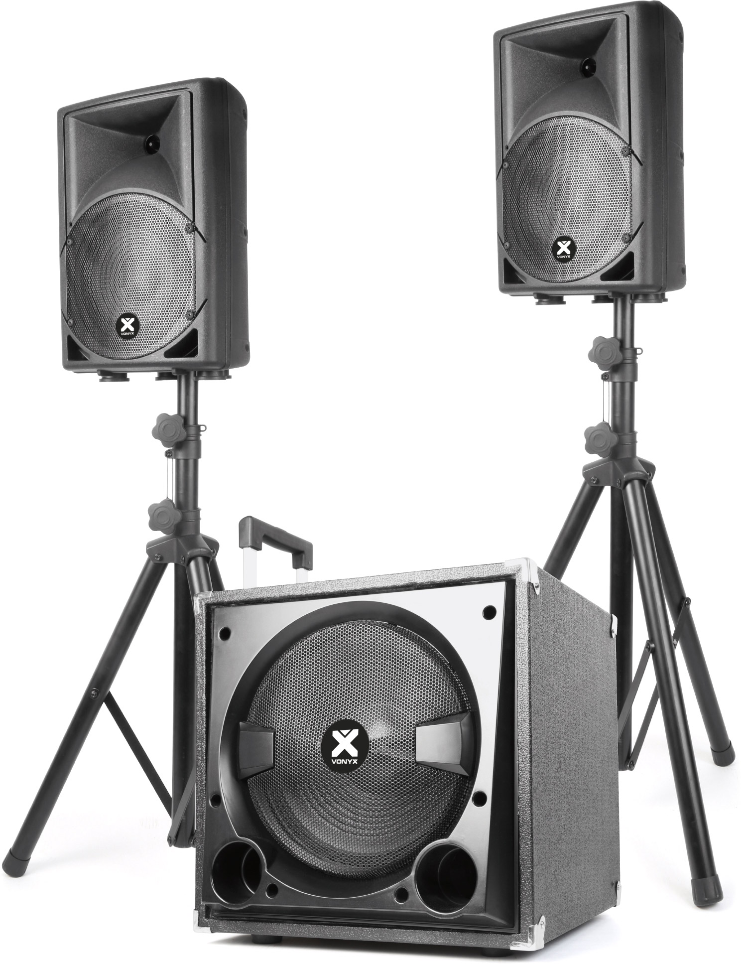 Vonyx VX800BT 2.1 Aktiv-Lautsprecher-Set