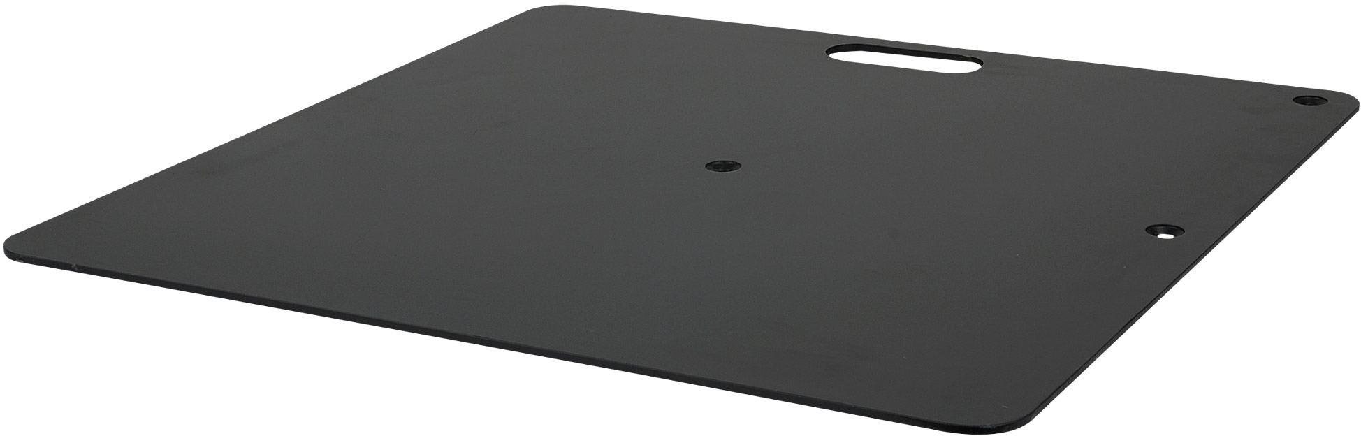WENTEX Grundplatte – pulverbeschichtet 350 x 300 mm (B x L) – 4 kg – schwarz