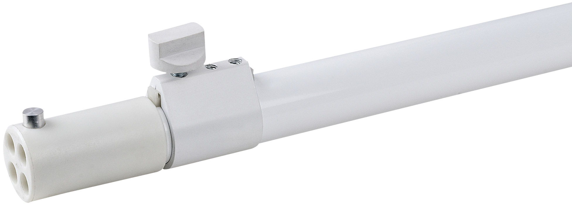 WENTEX Teleskop-Kleiderständer - 2-fach 180 - 300 cm (H) - weiß
