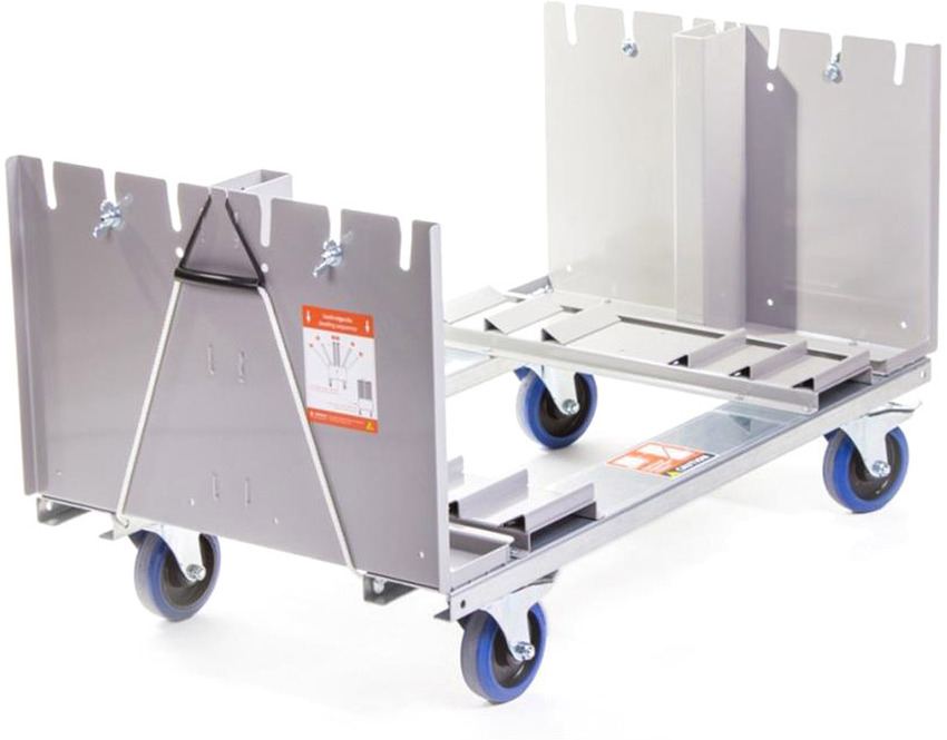 Admiral Stage Deck Dolly 1 mtr montiert 4x Lenkrollenbremse