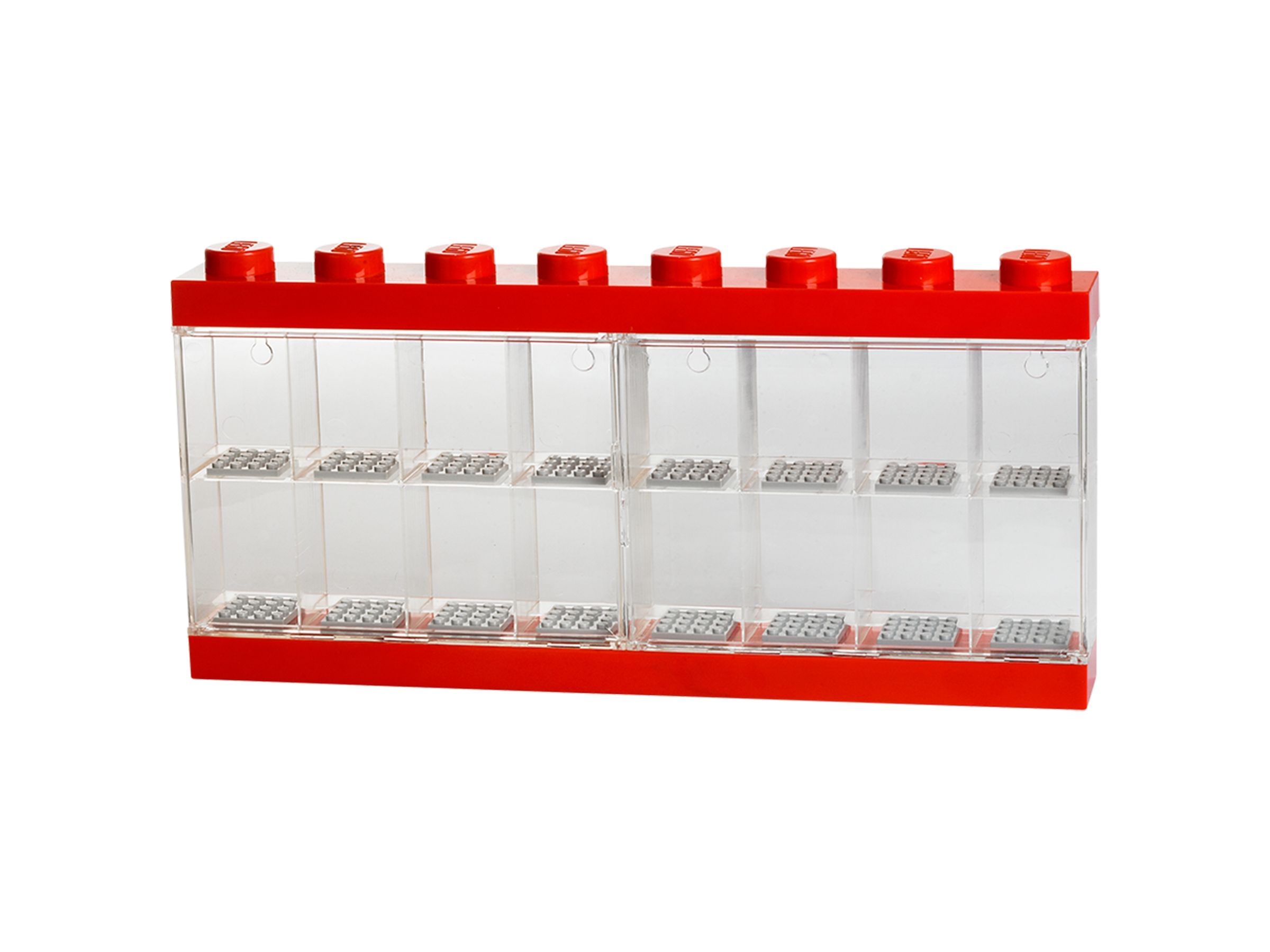 Boîte de présentation pour 16 minifigurines - rouge