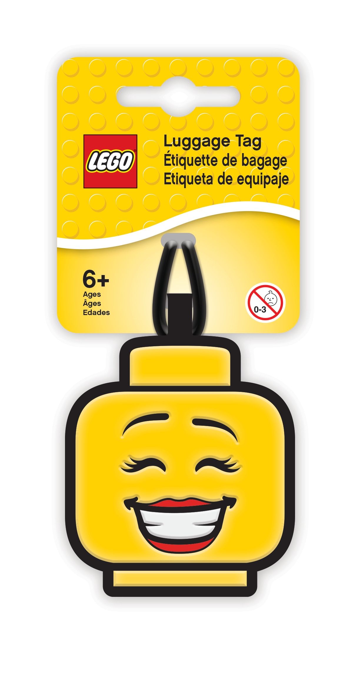 LEGO bagagemærke med pigehoved