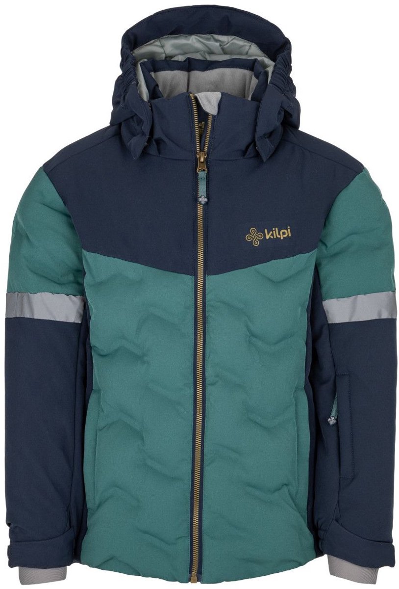 Kilpi Teddy-JB, manteau de ski, junior, vert foncé