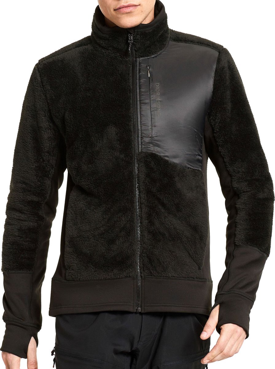 Didriksons Perseus, veste polaire, homme, noir