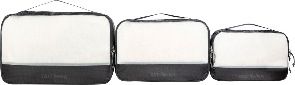 Tatonka Ensemble de Sacs en Maille III, sac de rangement, noir, 3 pcs.
