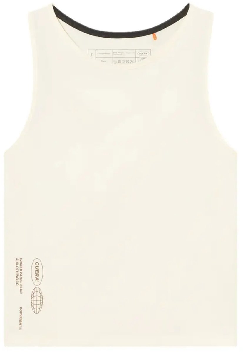 Cuera Oncourt Cropped Tank Top Women Off White