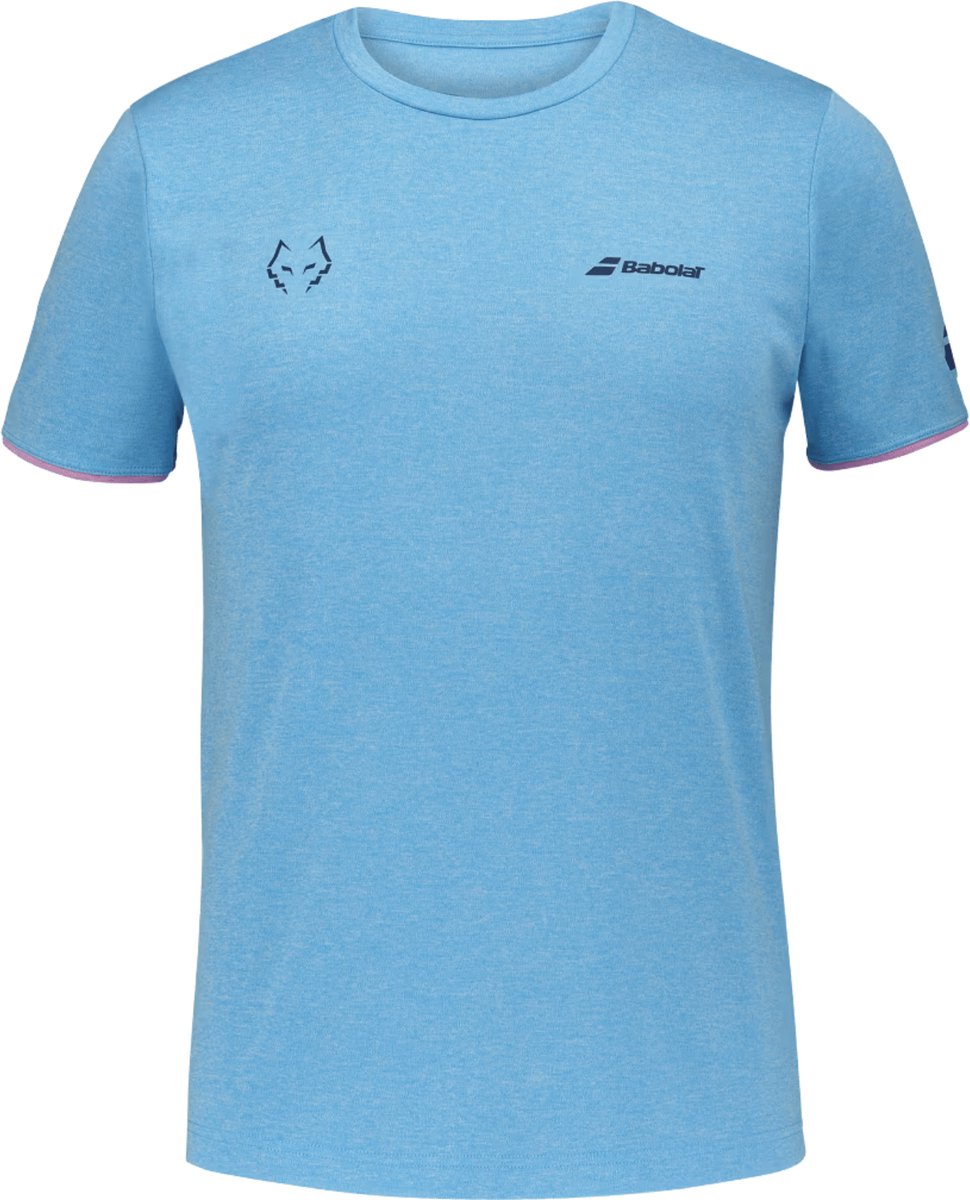 Babolat Crew Neck Tee Juan Lebron Cyan Blue Heather