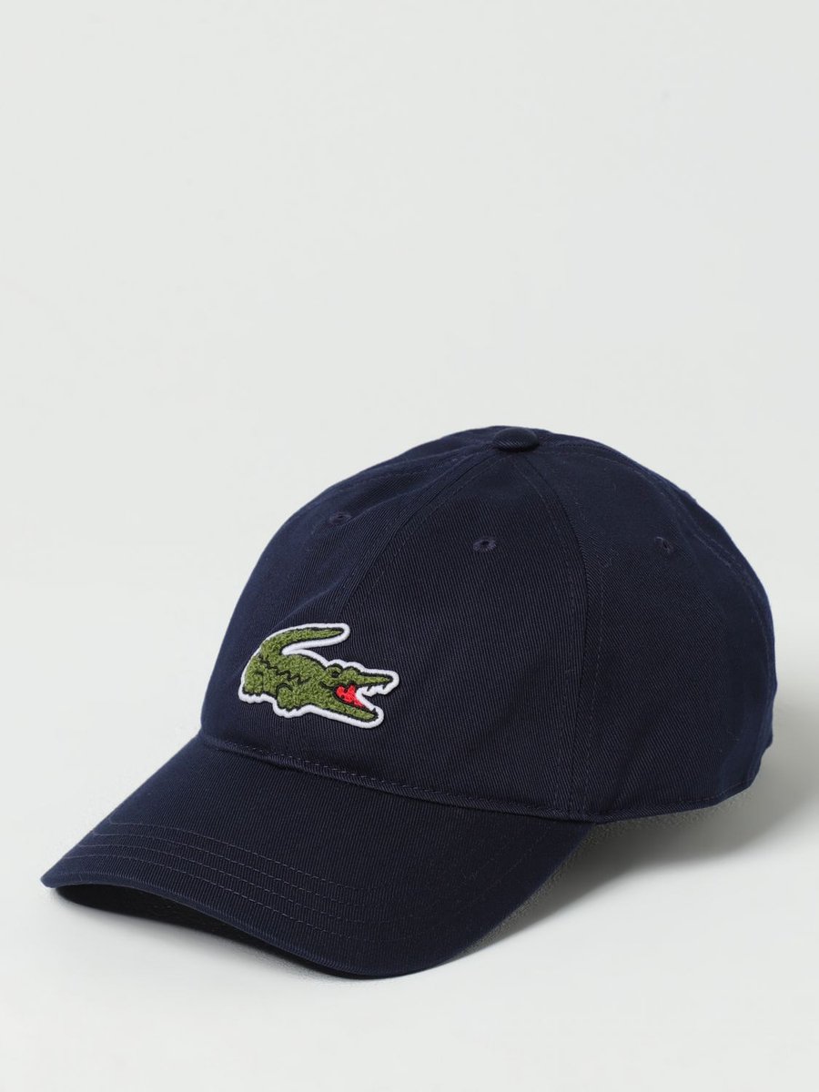 Lacoste Crocodile Badge Cotton Twill Cap Navy