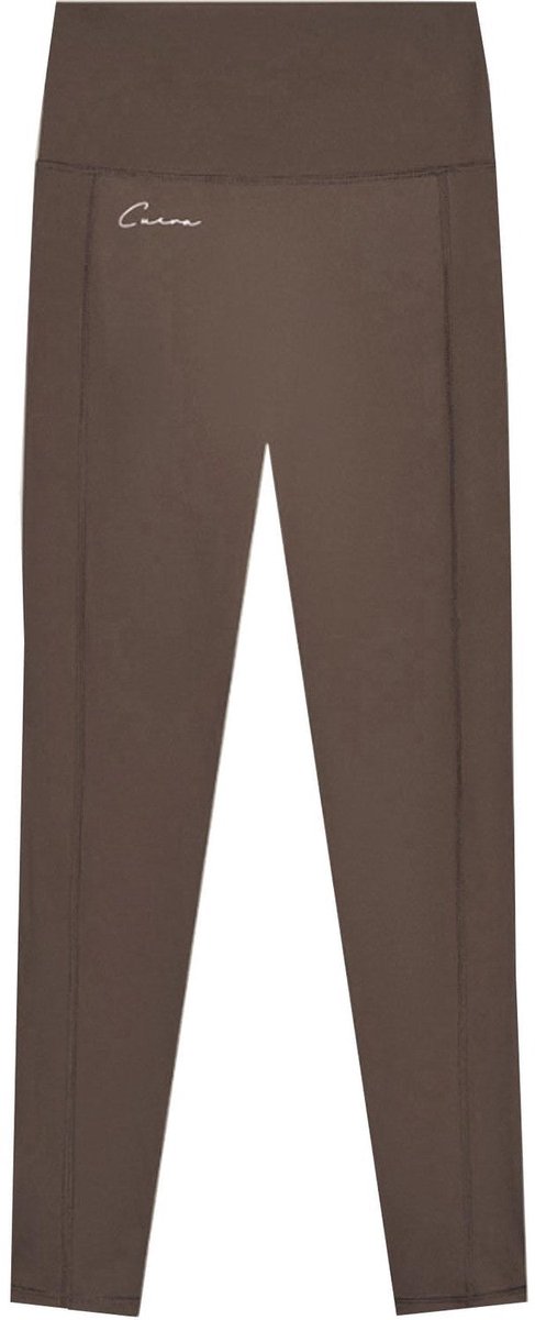 Cuera Active Logo Tights Long Dark Brown