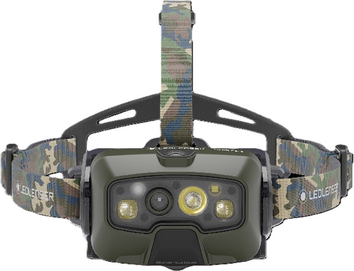 Lampe frontale Ledlenser HF8R Core RGB verte - Idéale pour la course, la randonnée et les aventures en plein air