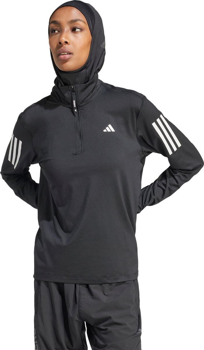 adidas Femme Own The Run Half-Zip Noir - Vêtement de Course Confortable et Stylé