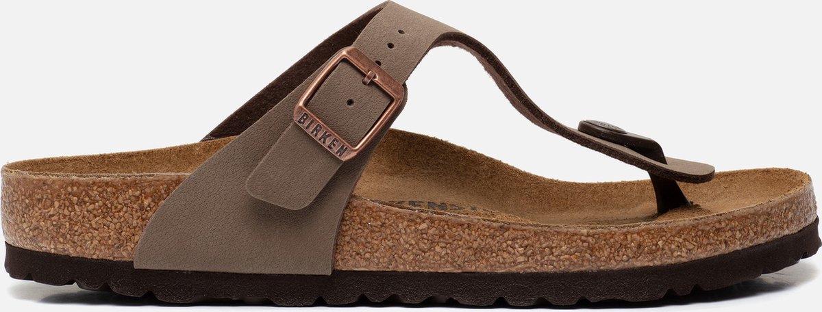 Birkenstock Gizeh Regular Birko-Flor Nubuck T. 37 Marron Unisexe