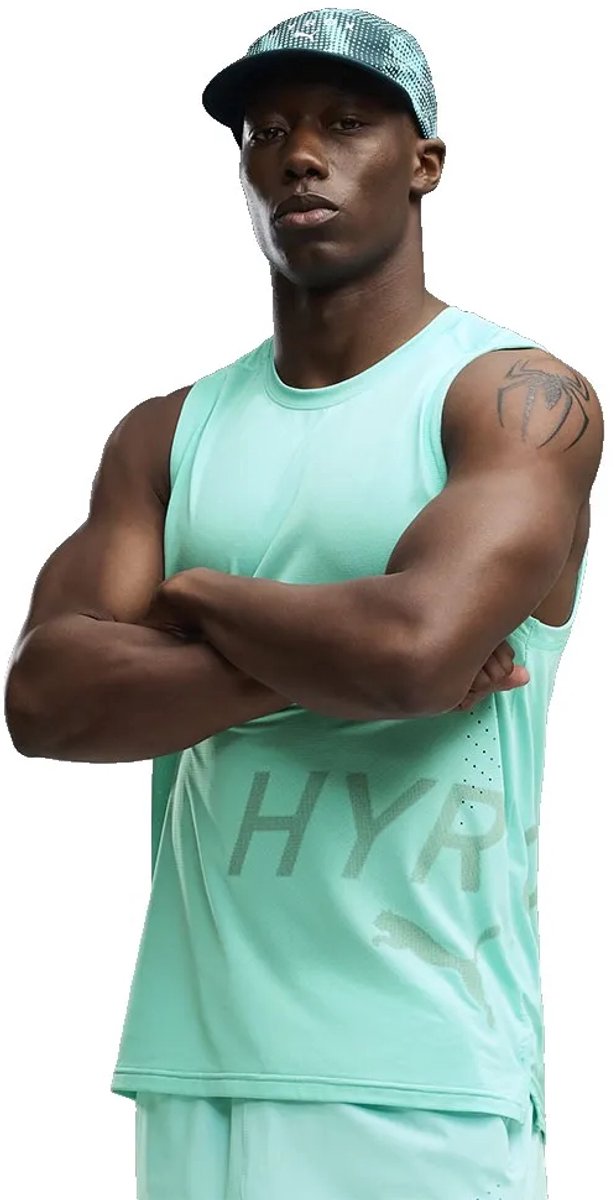 PUMA Pwrmode Training Tank HYROX T. L Vert Homme