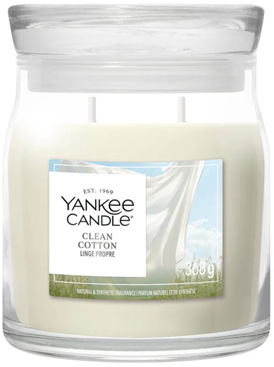Yankee Candle Clean Cotton Signature Jar Medium