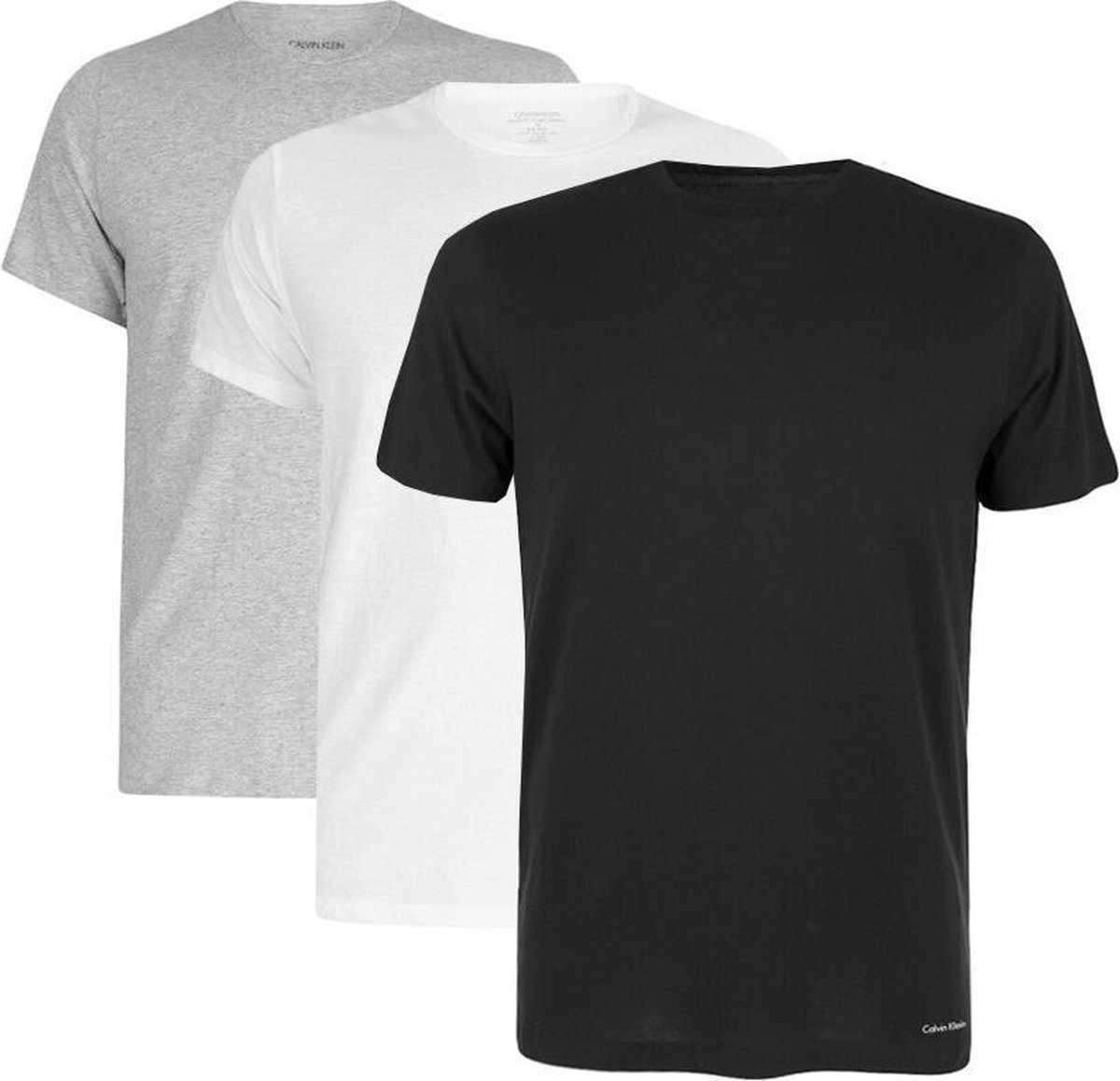 Calvin Klein Classic Fit Crew Neck T-shirt 3-Pack Str. M