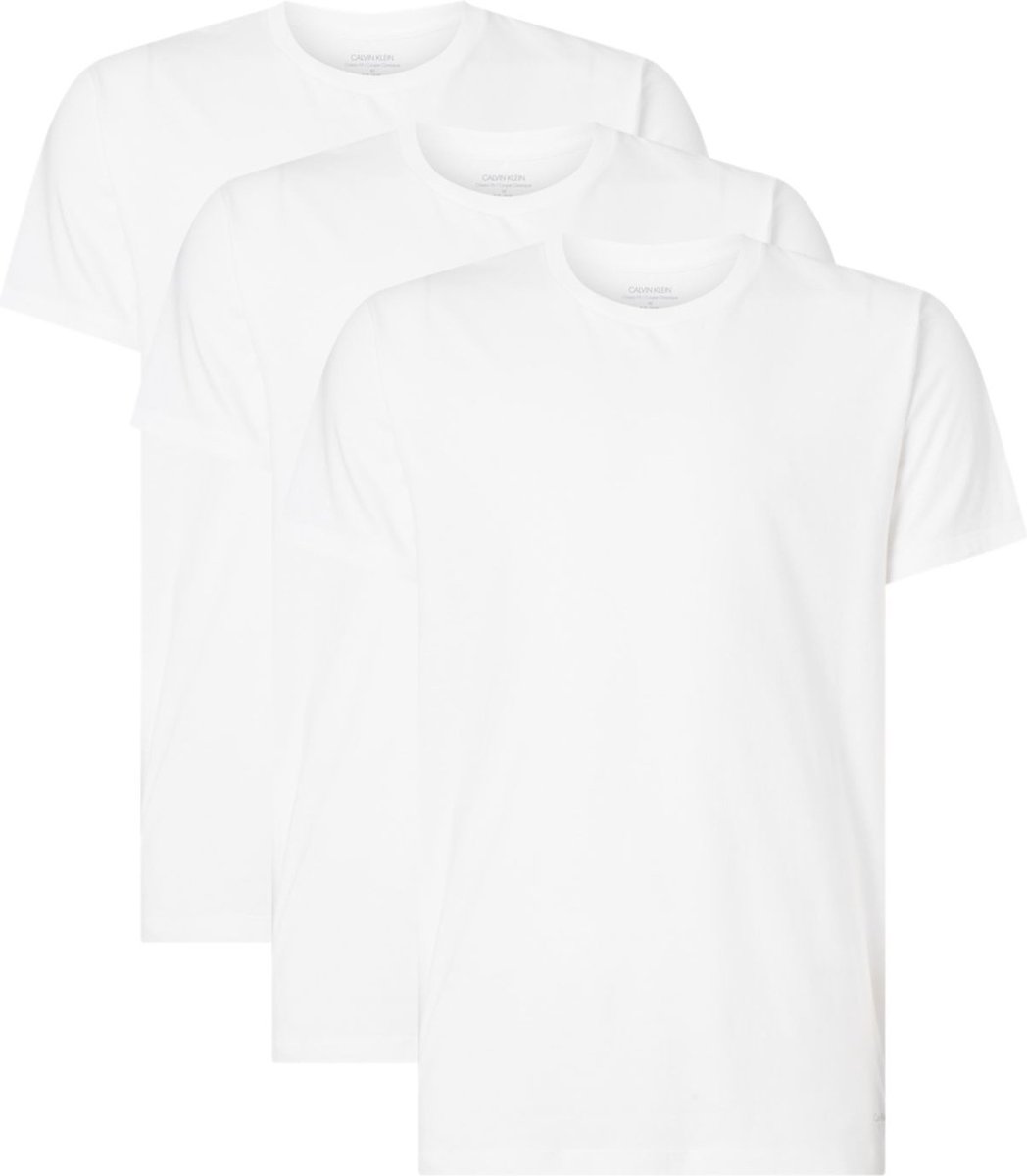 Calvin Klein Classic Fit Crew Neck T-shirt 3-Pack Hvid Str. L