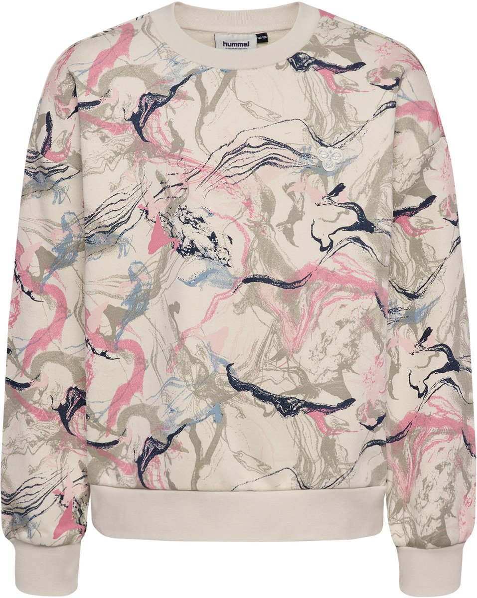 Lässiger Mädchen-Sweatshirt Hummel AOP
